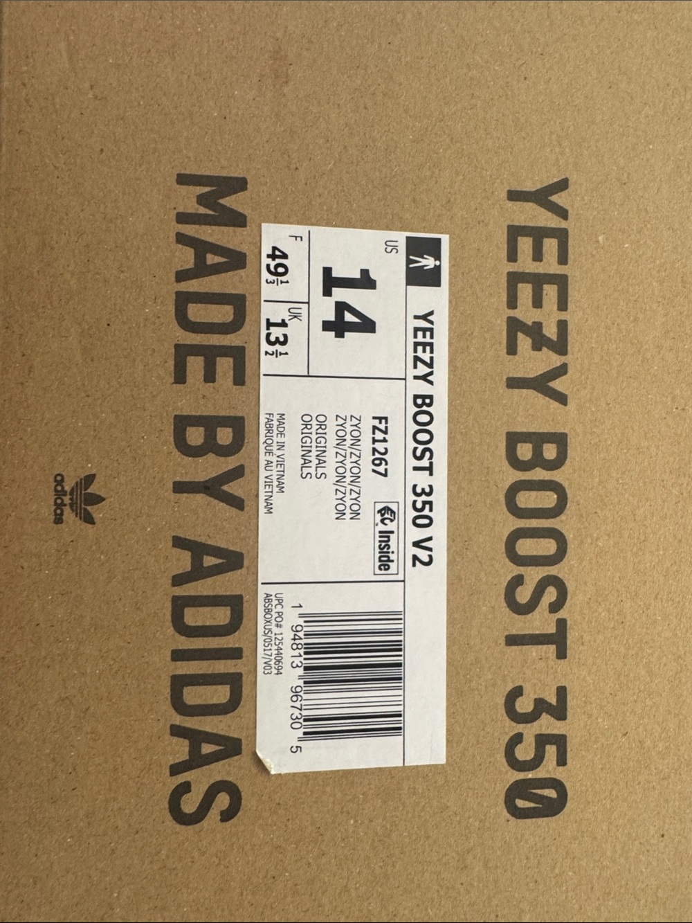 adidas Yeezy Boost 350 V2 - men’s size 14 Zyon colorway